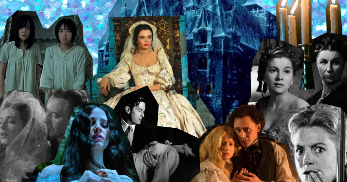 Collage of gothic figures