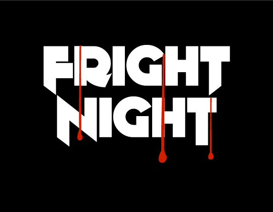 Fright Night logo showing blood dripping from the letters